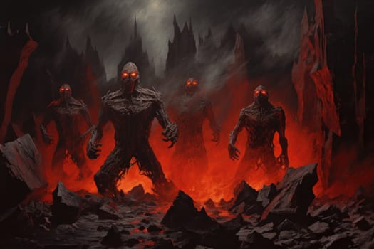 Witness the awe-inspiring power of the elemental realm with this captivating illustration by a professional visual artist.