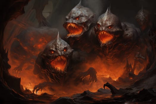 Witness the awe-inspiring power of the elemental realm with this captivating illustration by a professional visual artist.