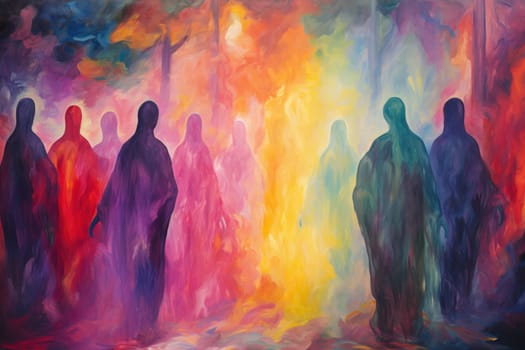 In the realm of fantasy, haunting ghostly apparitions are ethereal beings that exist between the world of the living and the realm of the dead.