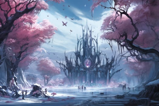 Immerse yourself in the enchanting world of fantasy and witness the elegance of the frost faeries.