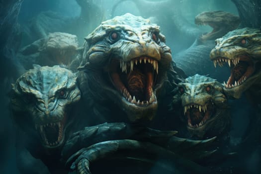 Immerse yourself in the depths of the fantastical with this captivating illustration by a professional visual artist.