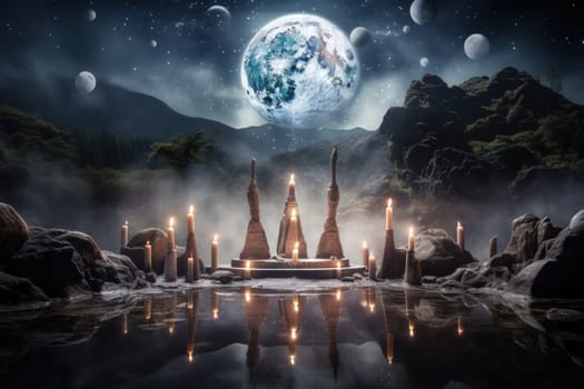 Deep within the realms of fantasy, harmonious singing stones lie, their mystical nature revealed when struck.