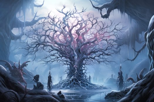 Immerse yourself in the enchanting world of fantasy and witness the elegance of the frost faeries.