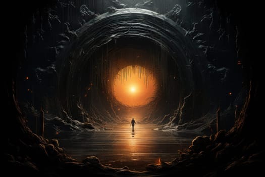 Hidden amidst the ethereal landscapes of fantasy, enigmatic shadow gates stand as enigmatic thresholds to realms concealed in obscurity.