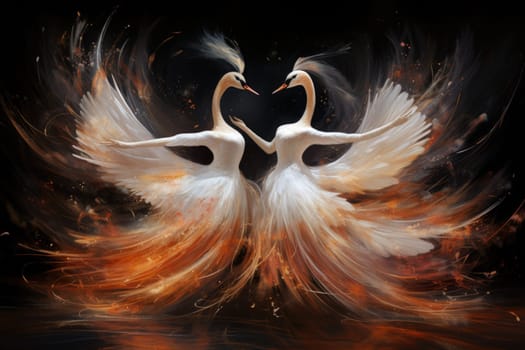 Step into a realm of enchantment and behold the mesmerizing beauty of elegant swan maidens.