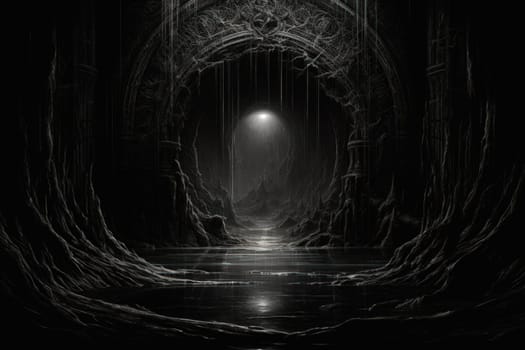 Hidden amidst the ethereal landscapes of fantasy, enigmatic shadow gates stand as enigmatic thresholds to realms concealed in obscurity.