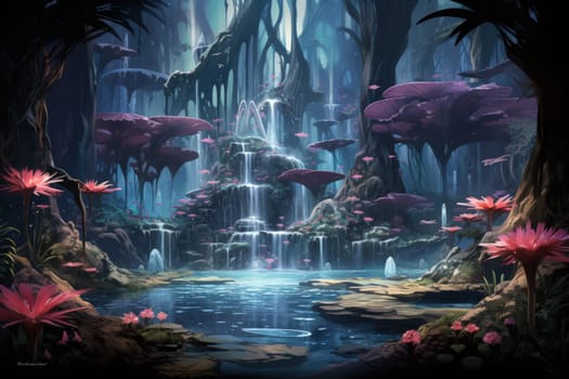 In the realm of fantasy, there are mystical and enchanting song fountains that bring harmony to the world around them.