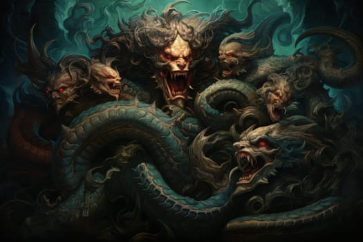 Immerse yourself in the depths of the fantastical with this captivating illustration by a professional visual artist.