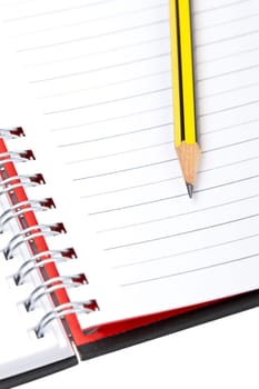 Pencil on a one notebook