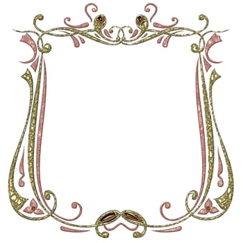 Gilded Text Box,Frame - Antique Floral