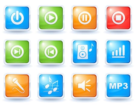 Music buttons collection