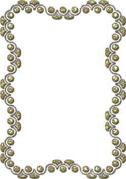 Gold-plated frame