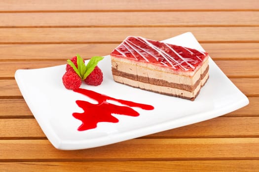 Delicious strawberry cake