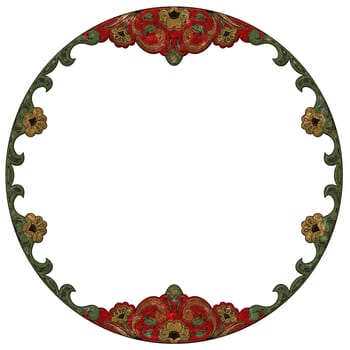 Frame - round - Floral
