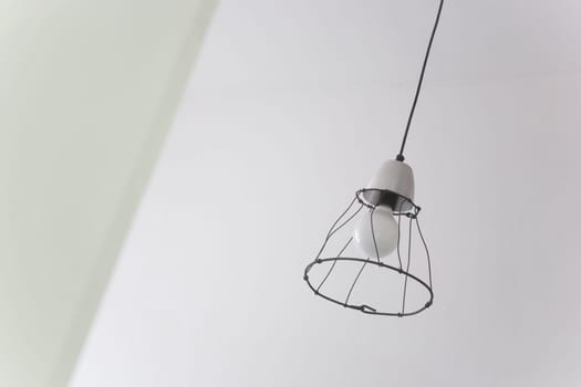 Designer lamp made of wire