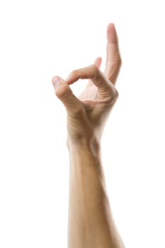 Fingers make circle