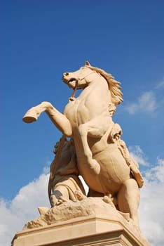 Horse statue Schwerin Castle