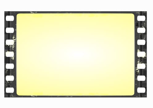 grunge wide screen film frame