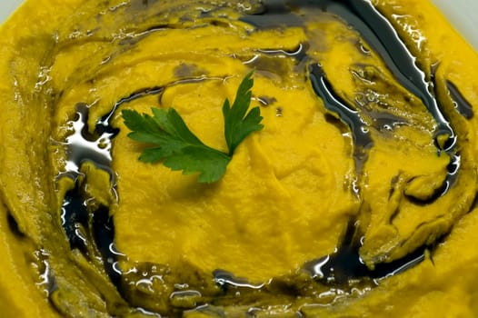 Cream of pumpkin soup