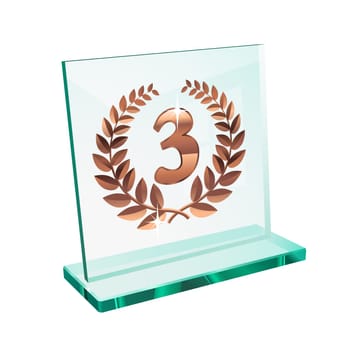 Bronze trophy for third