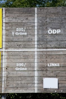 Blank billboard for election