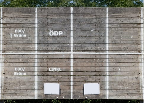 Blank billboard for election