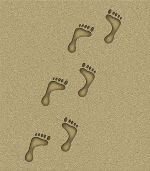 Footprints in Sand