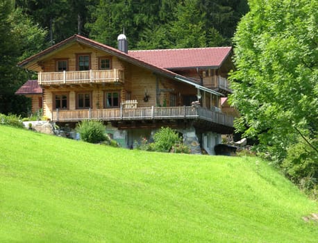 New house in timber construction in Bavaria