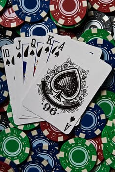 Royal Flush of Spades