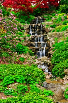 Cascading waterfall