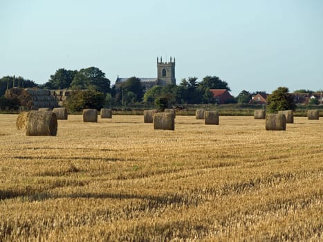 Bales of straw