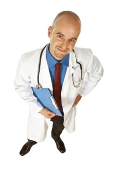 Caucasian confident doctor