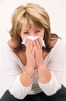 woman had a bad cold