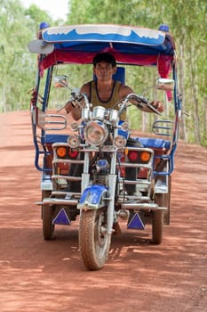 Tuk Tuk in Thailand with Driver