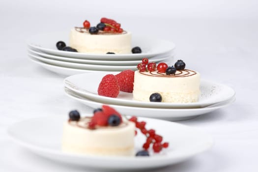 Three tartlets in the middle
