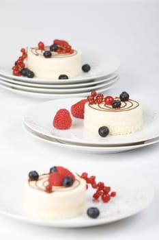 Three tartlets in the middle
