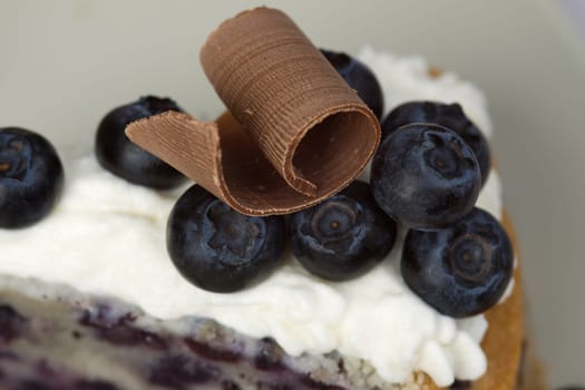 Blueberry pie slice