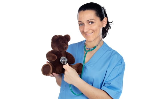 doctor with a teddy bear