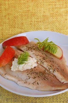 Trout fillets