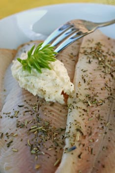 Trout fillets