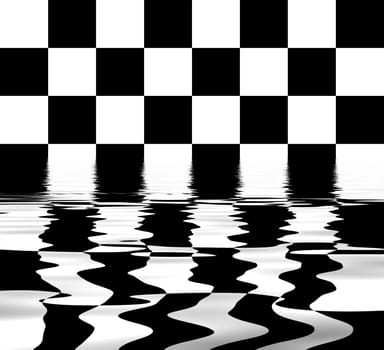 Flooded chess board
