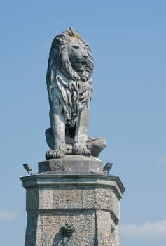 The Lion of Lindau on Lake Constance