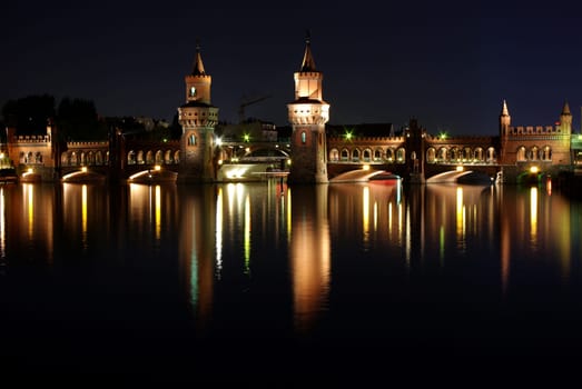BERLIN'S OBERBAUMBRÜCKE BY NIGHT