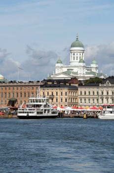View of Helsinki harbor, Finland
