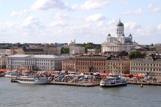 View of Helsinki harbor, Finland