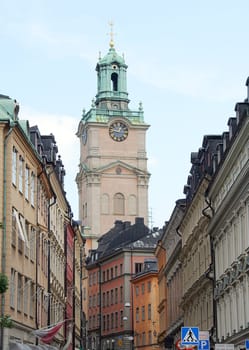 Street view in Stockholm, Sweden