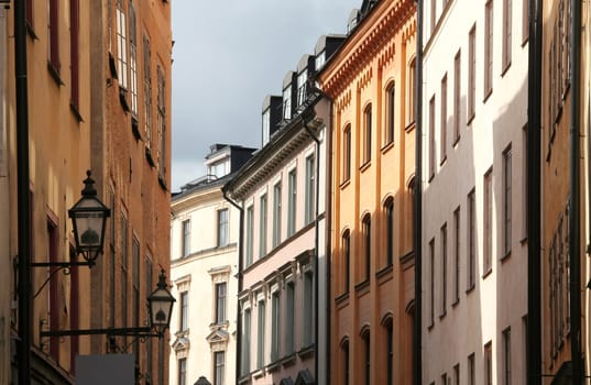 Street view in Stockholm, Sweden