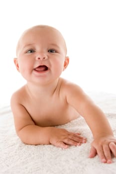 Baby lying down