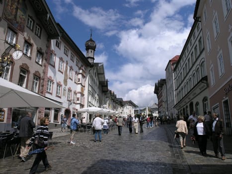 Shopping street in Bad Tölz