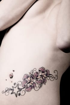 Flowertattoo on my stomach